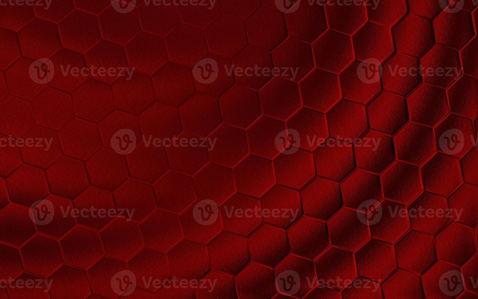 Realistic red honeycomb or hexagonal pattern background. Elegant honeycomb texture. Luxury hexagon pattern. Technology and data background design. photo