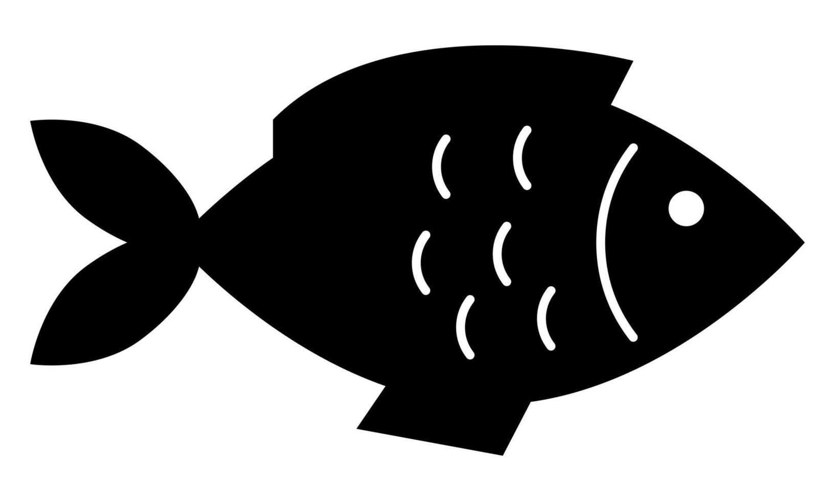 Fish icon. Vector symbol