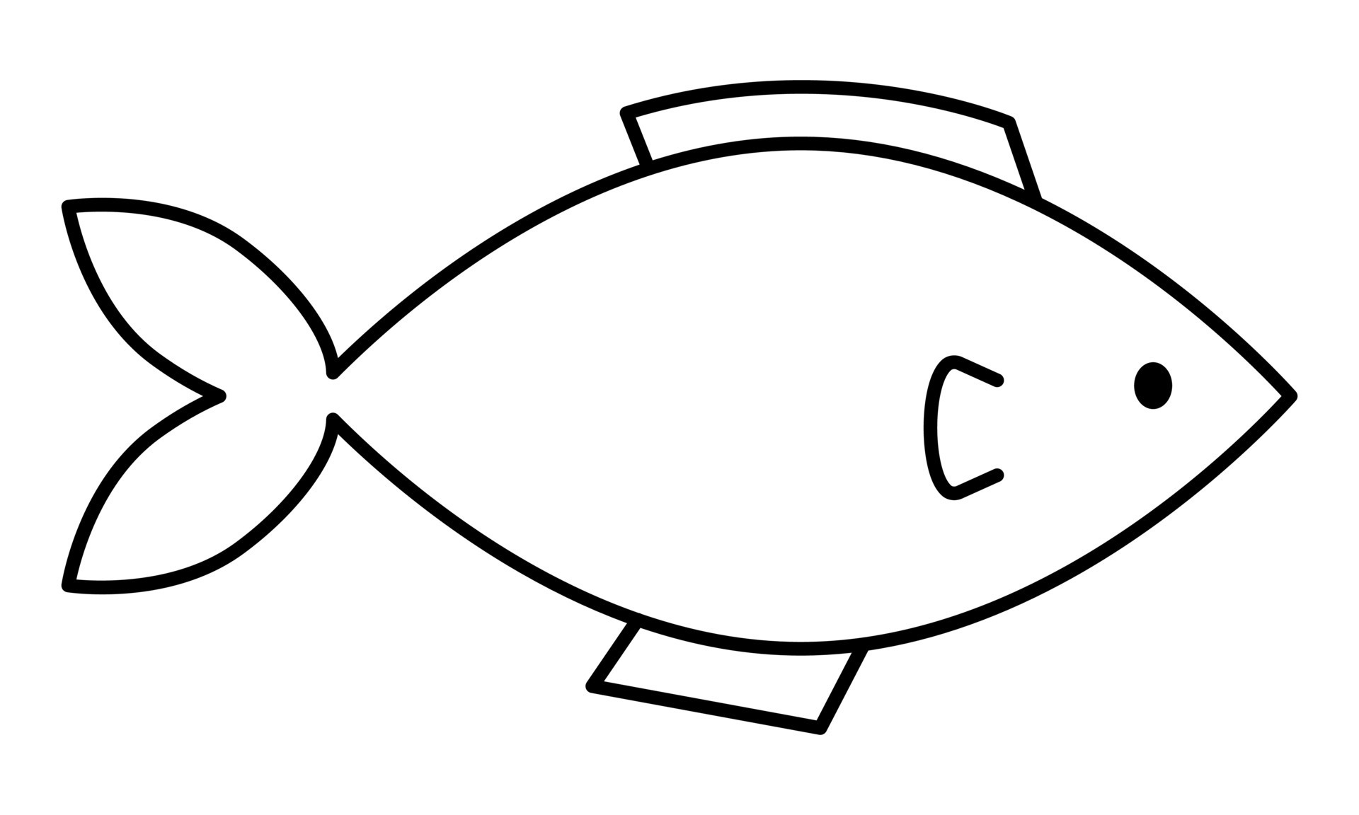 Fish line icon 21066031 Vector Art at Vecteezy