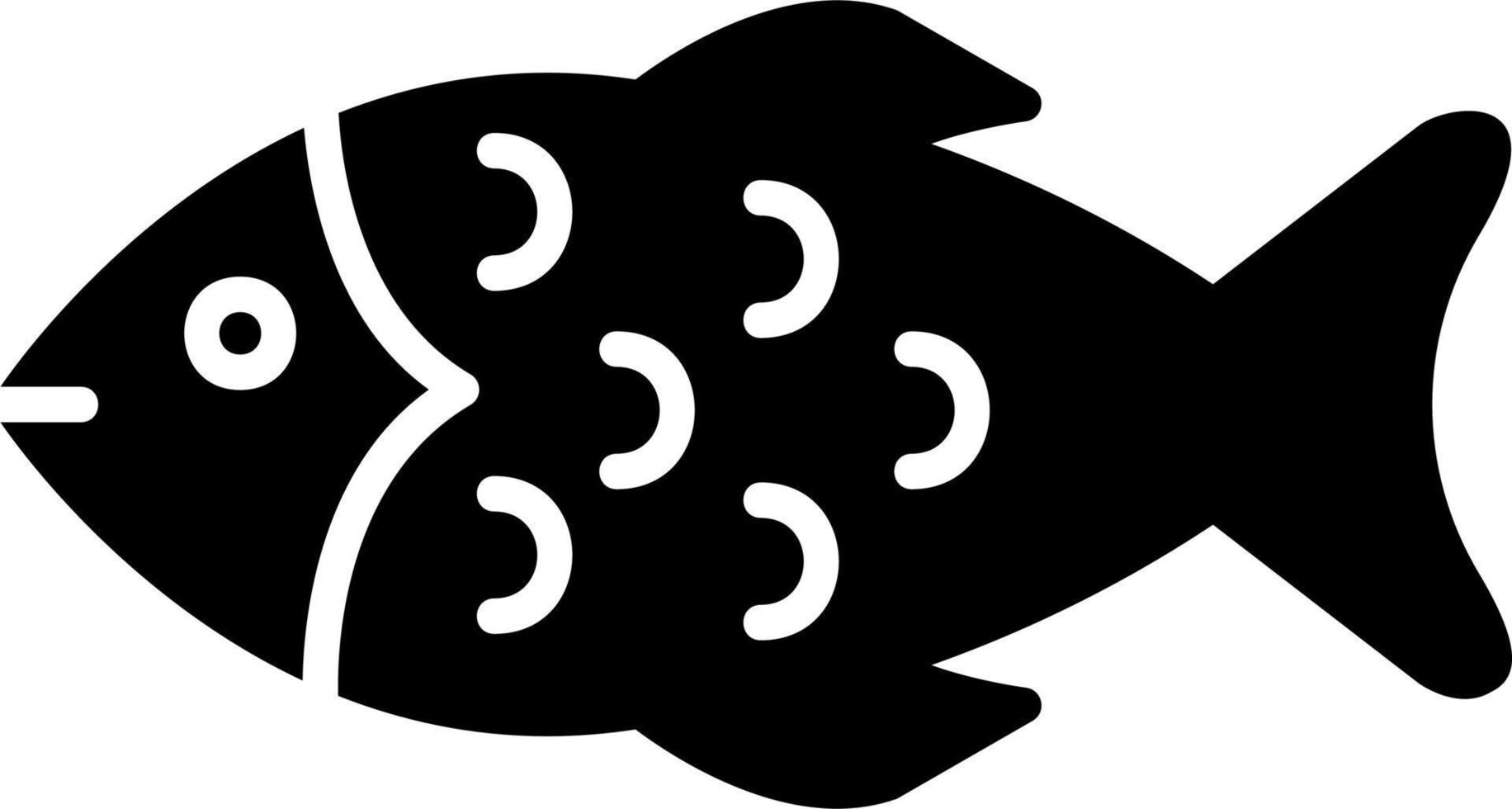 icono de vector de pescado