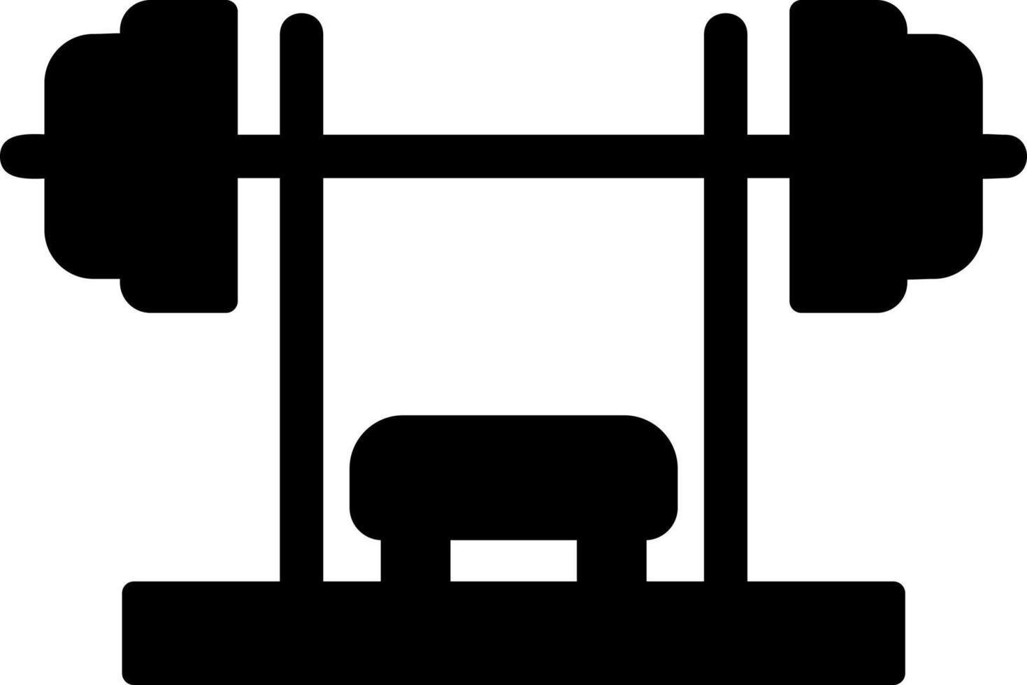 Bench Press Vector Icon
