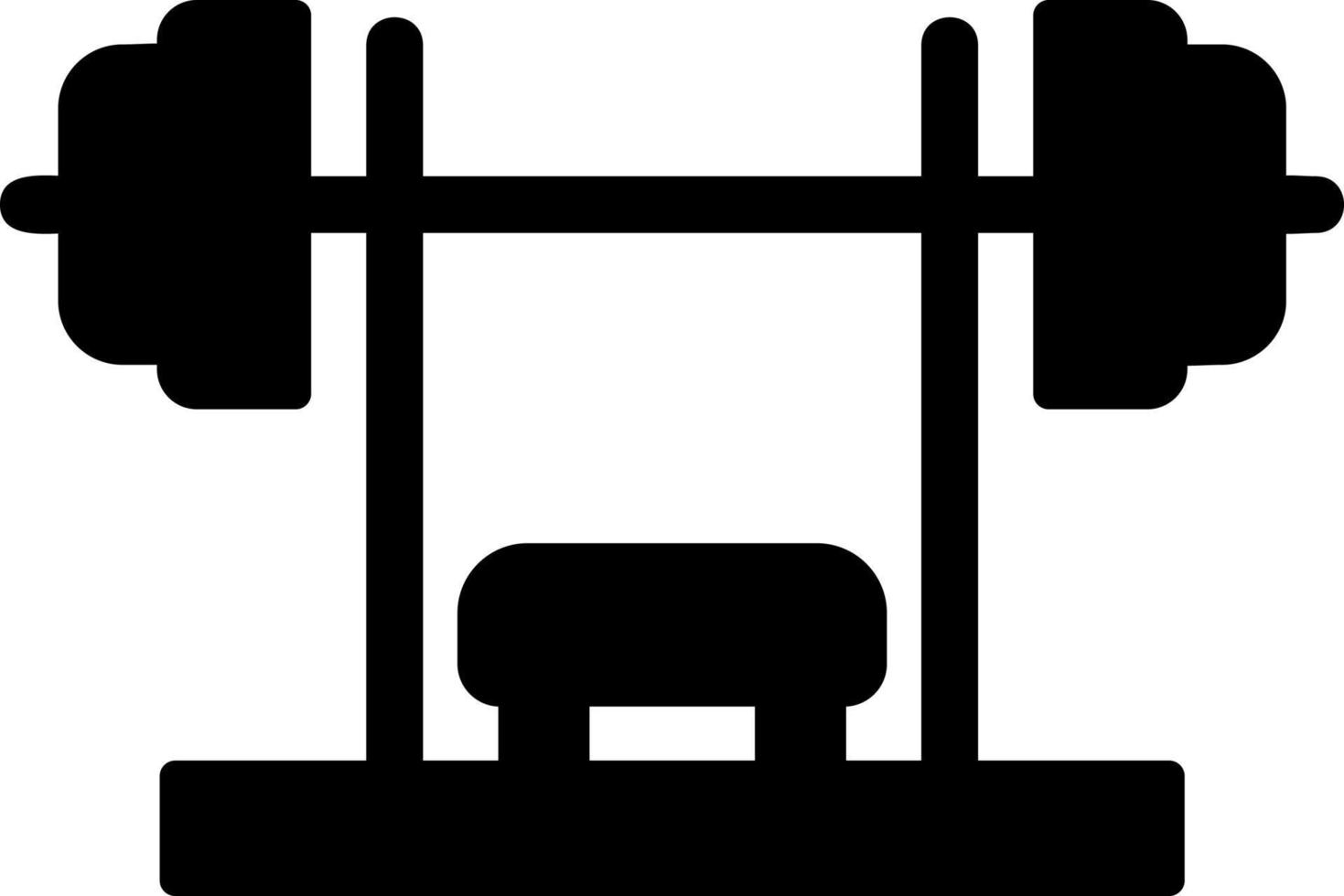 Bench Press Vector Icon