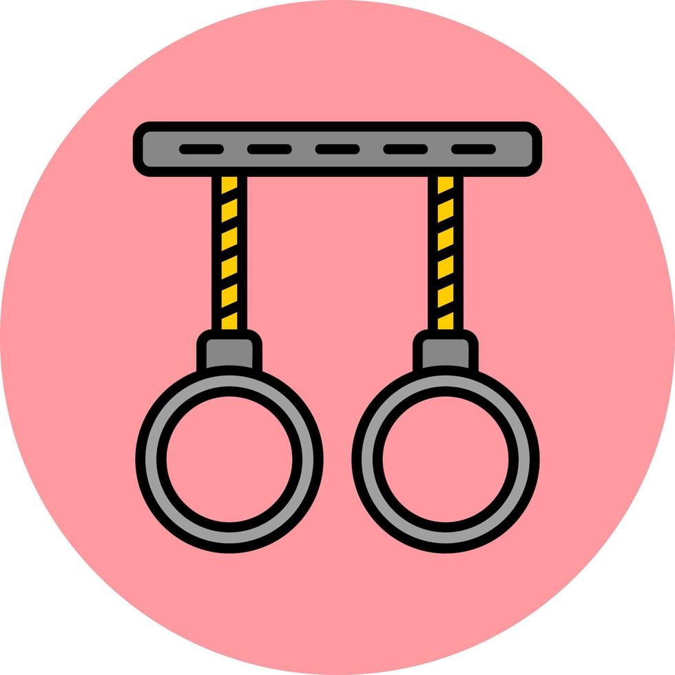 Gymnastic Rings Vector Icon