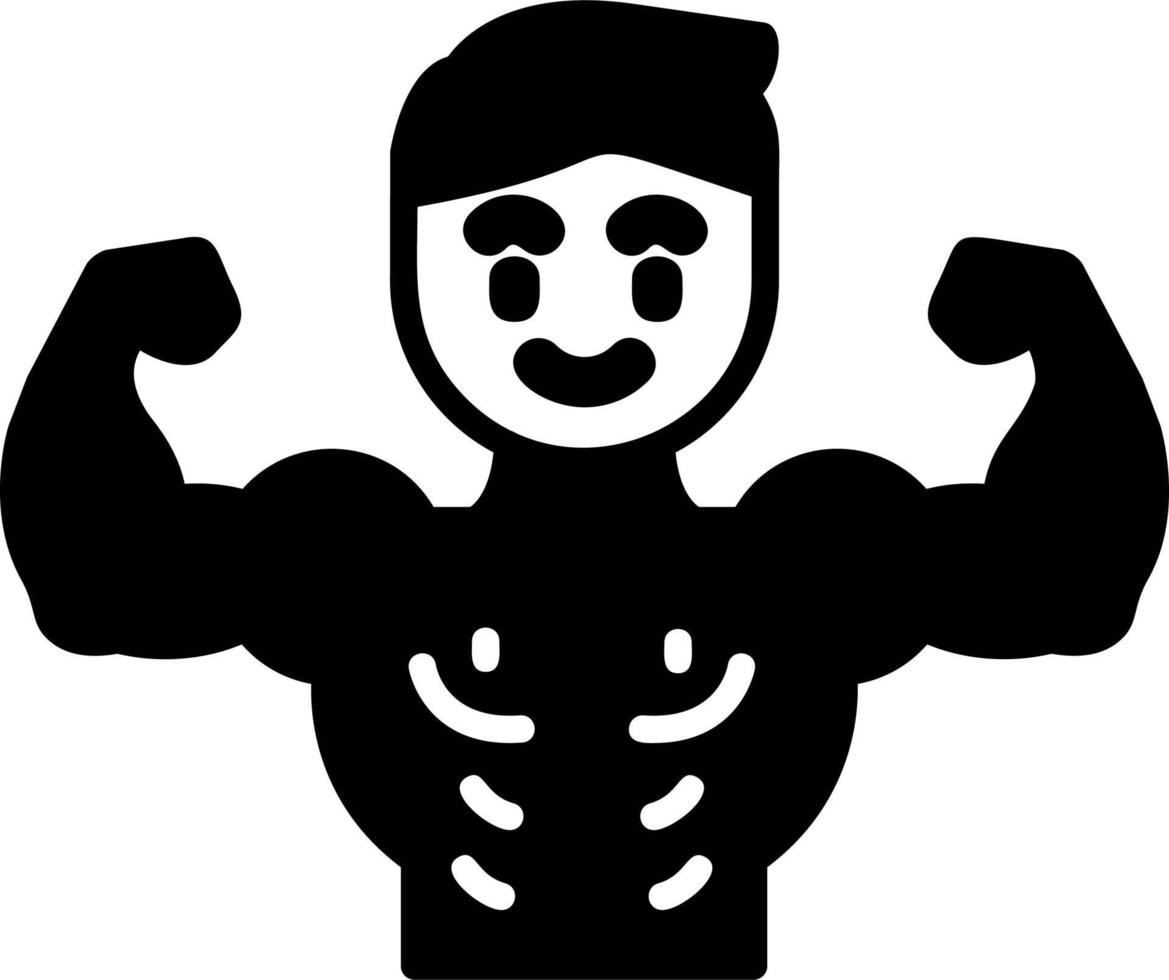Bodybuilder Vector Icon