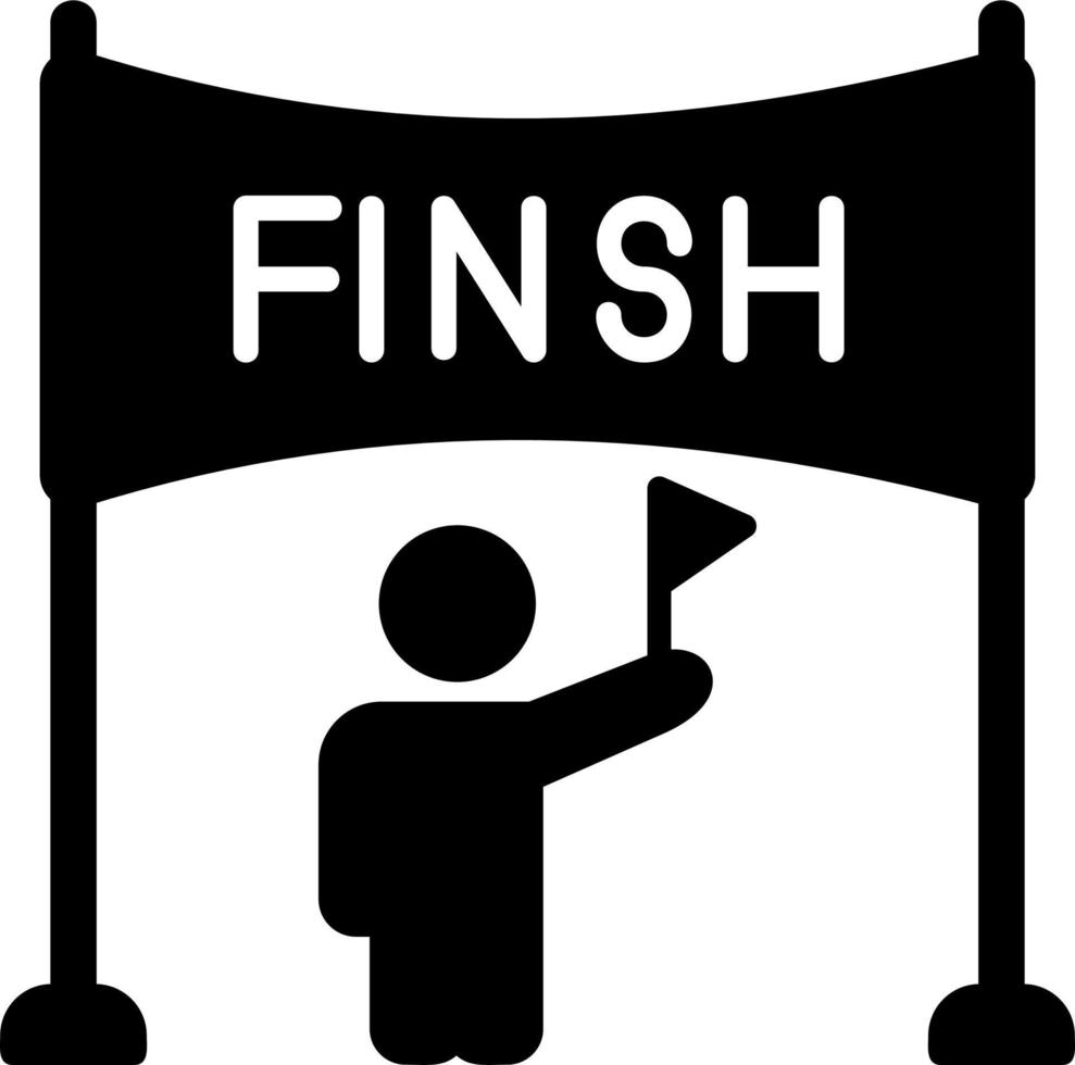 Finish Line Vector Icon