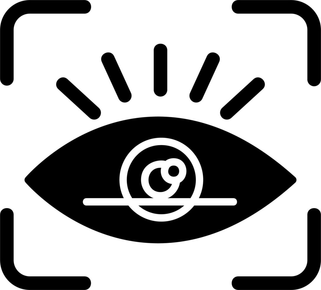 Retinal Scan Vector Icon