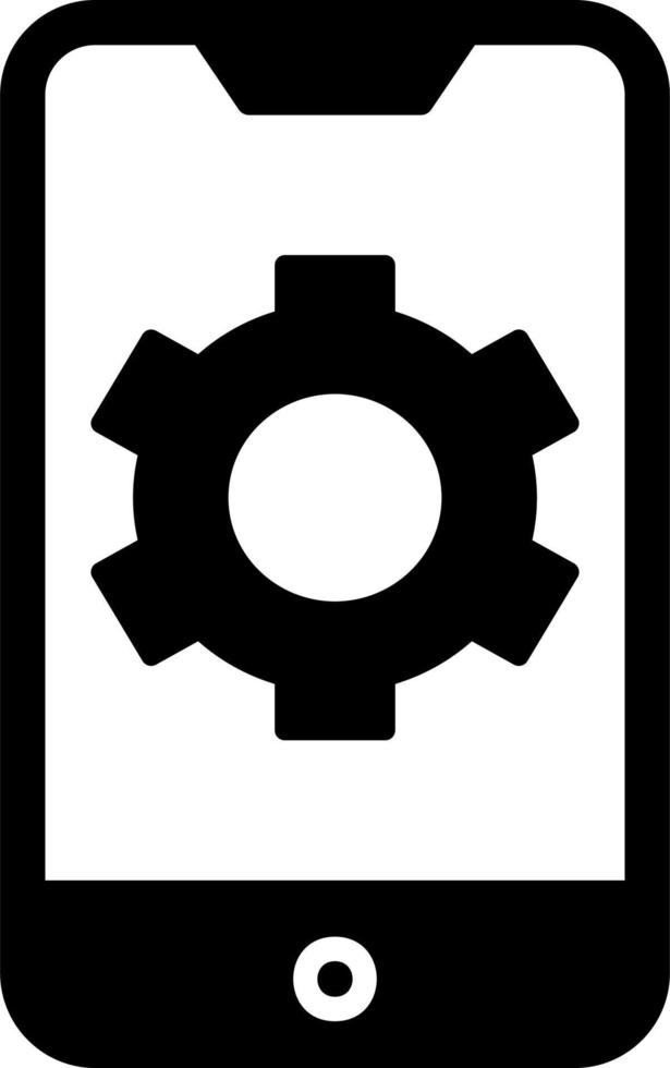 Mobile Settings Vector Icon