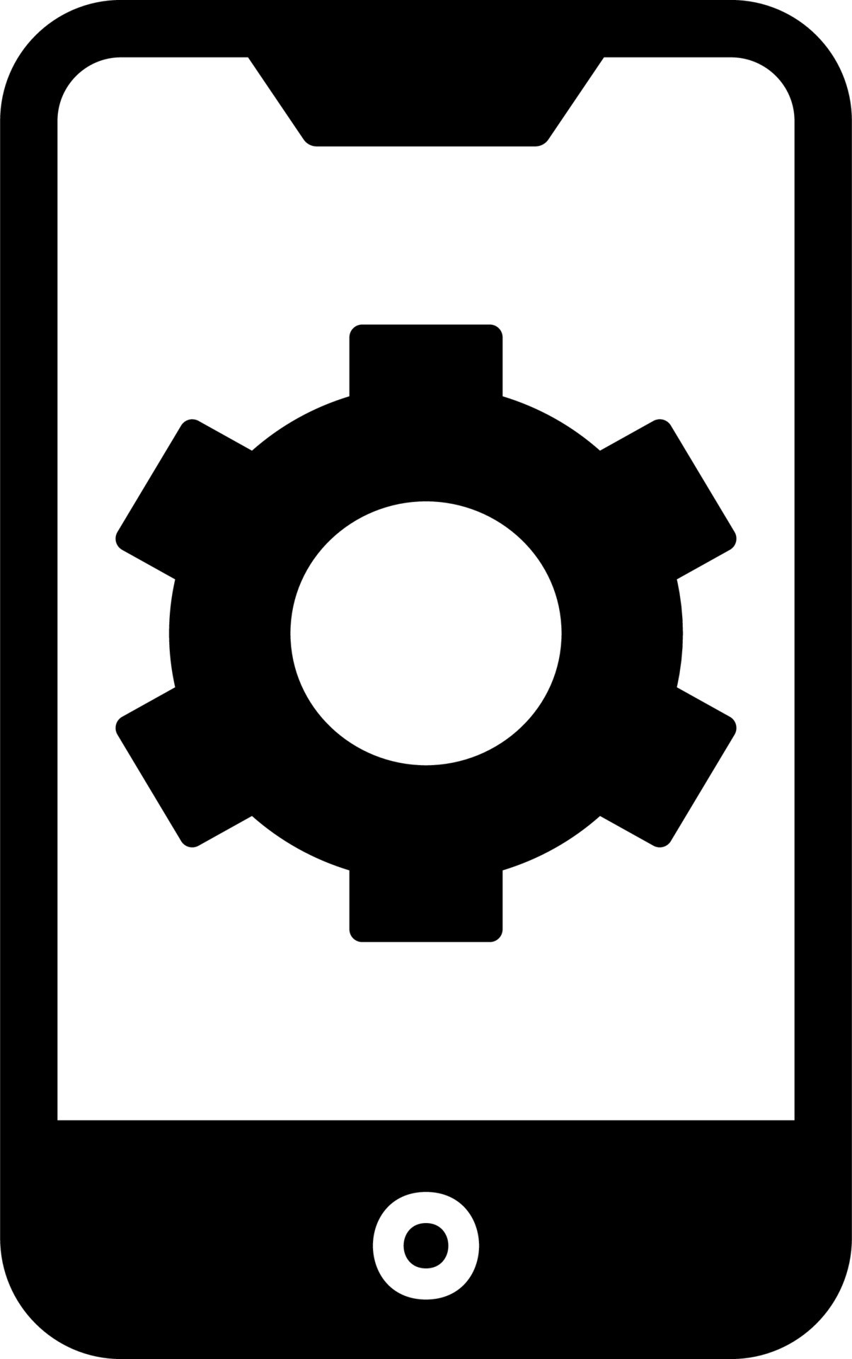 Mobile Settings Vector Icon 21066440 Vector Art at Vecteezy