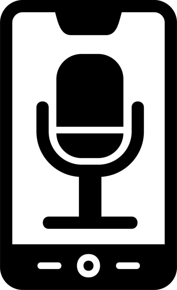 Phone Recording Vector Icon