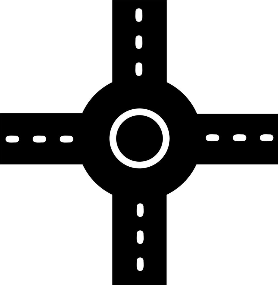 Crossroad Vector Icon