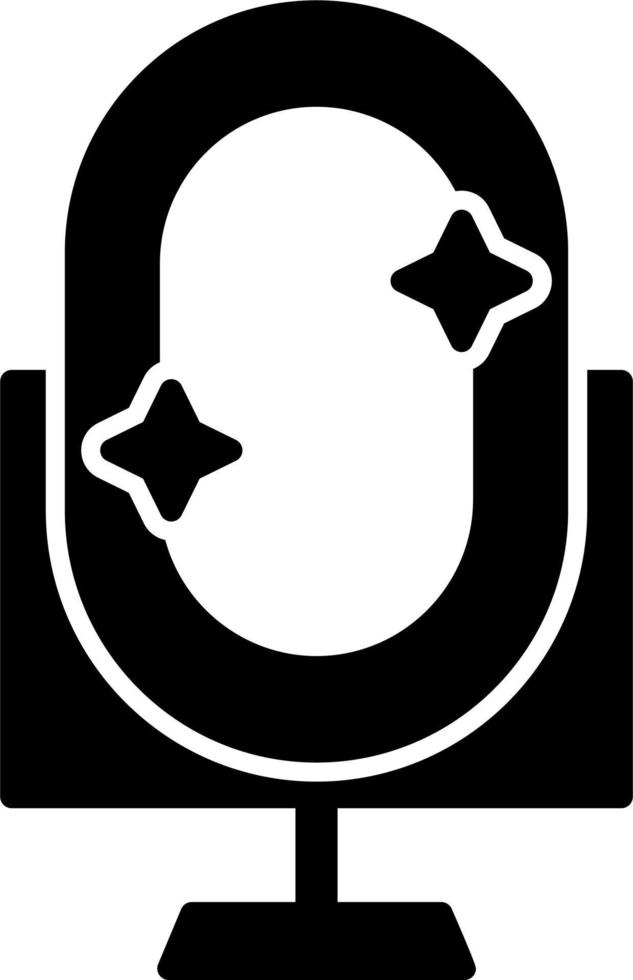 Royal Mirror Vector Icon