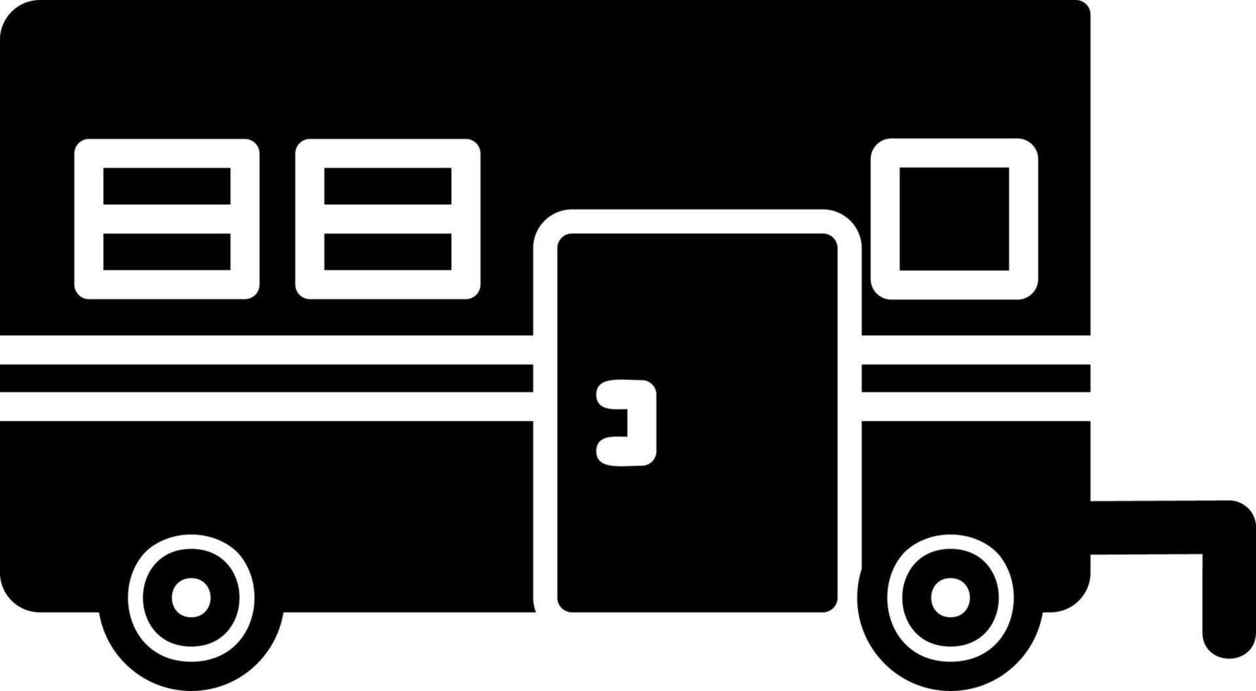 Camper Van Vector Icon