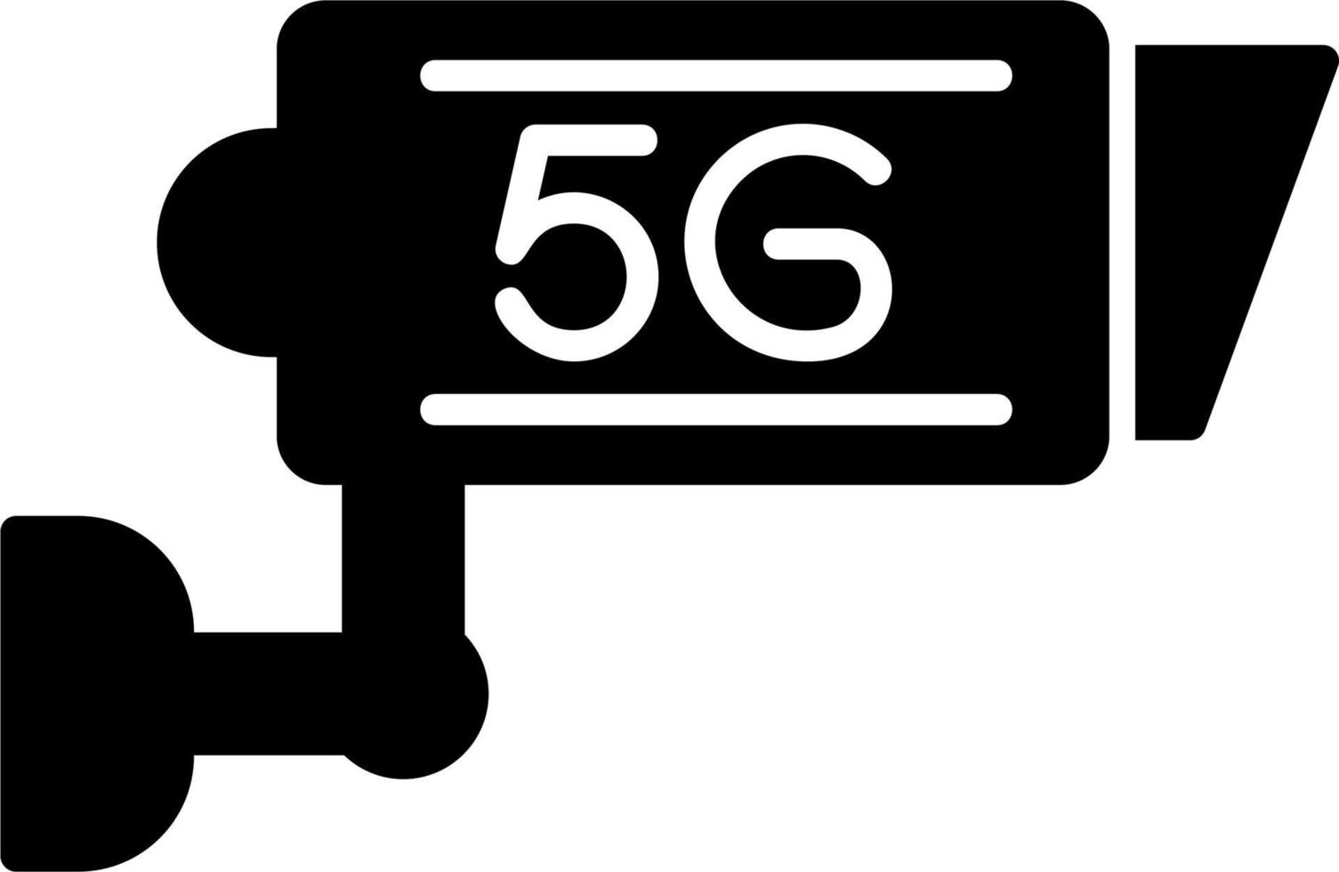 5g cctv cámara vector icono