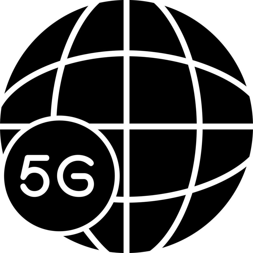 global 5g Internet vector icono