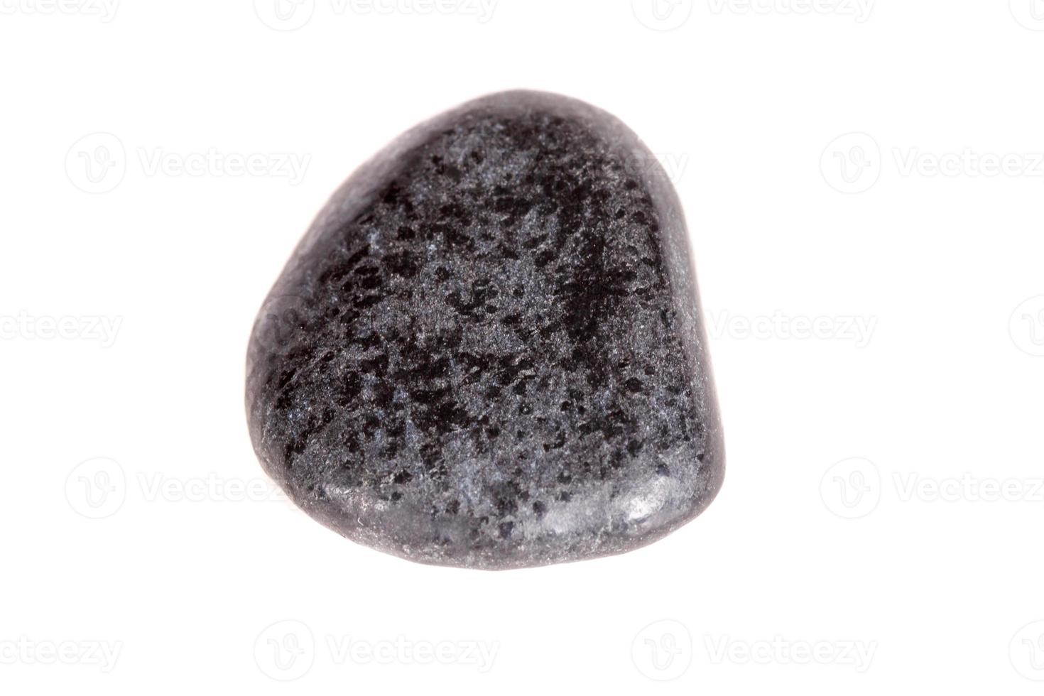 Macro mineral stone lignite on a white background photo