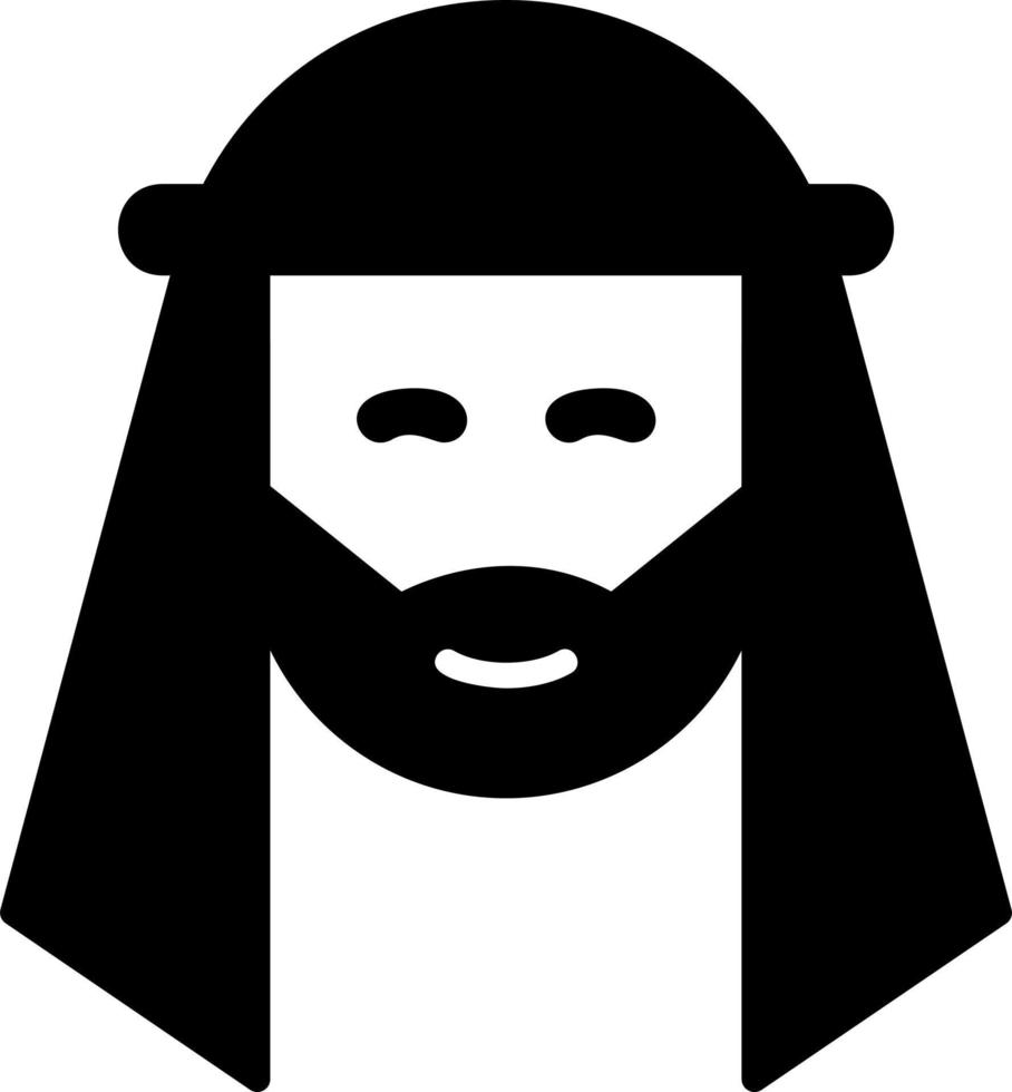 árabe hombre vector icono