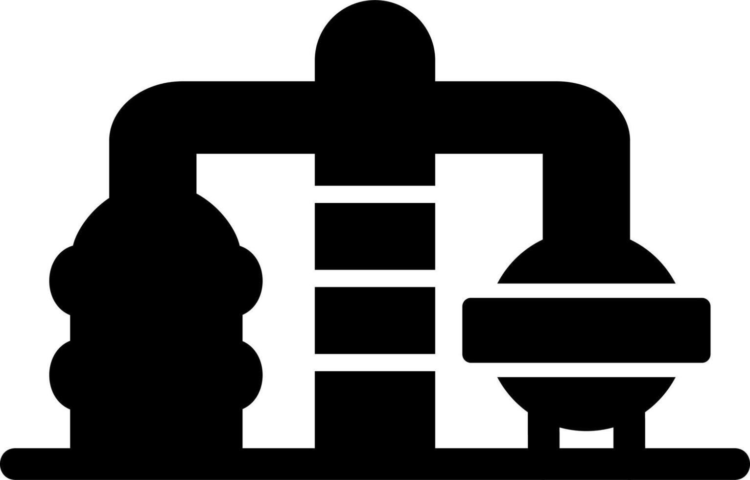 Oil Refinery Vector Icon