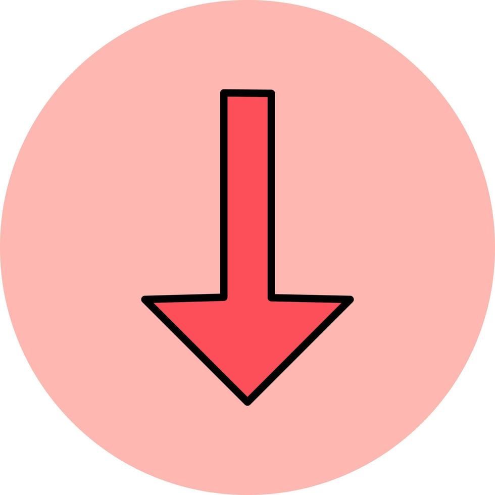 Down Arrow Vector Icon