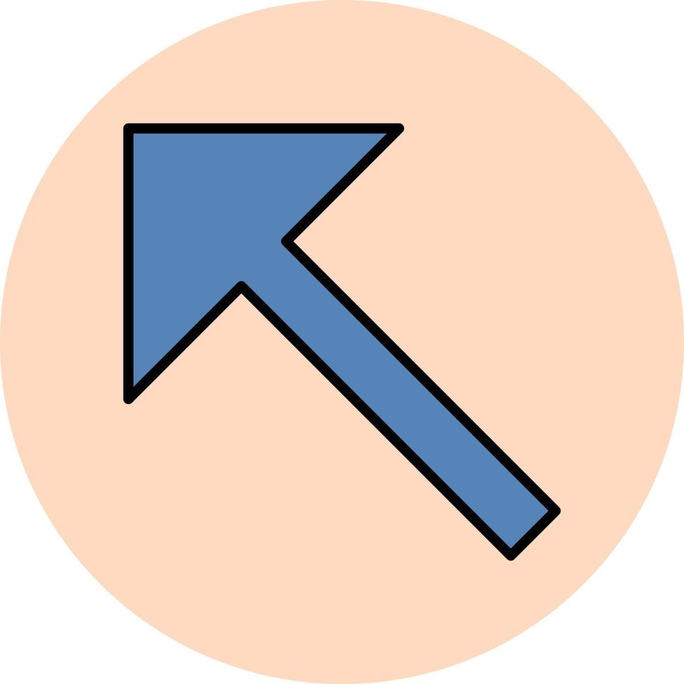 Upper Left Arrow Vector Icon