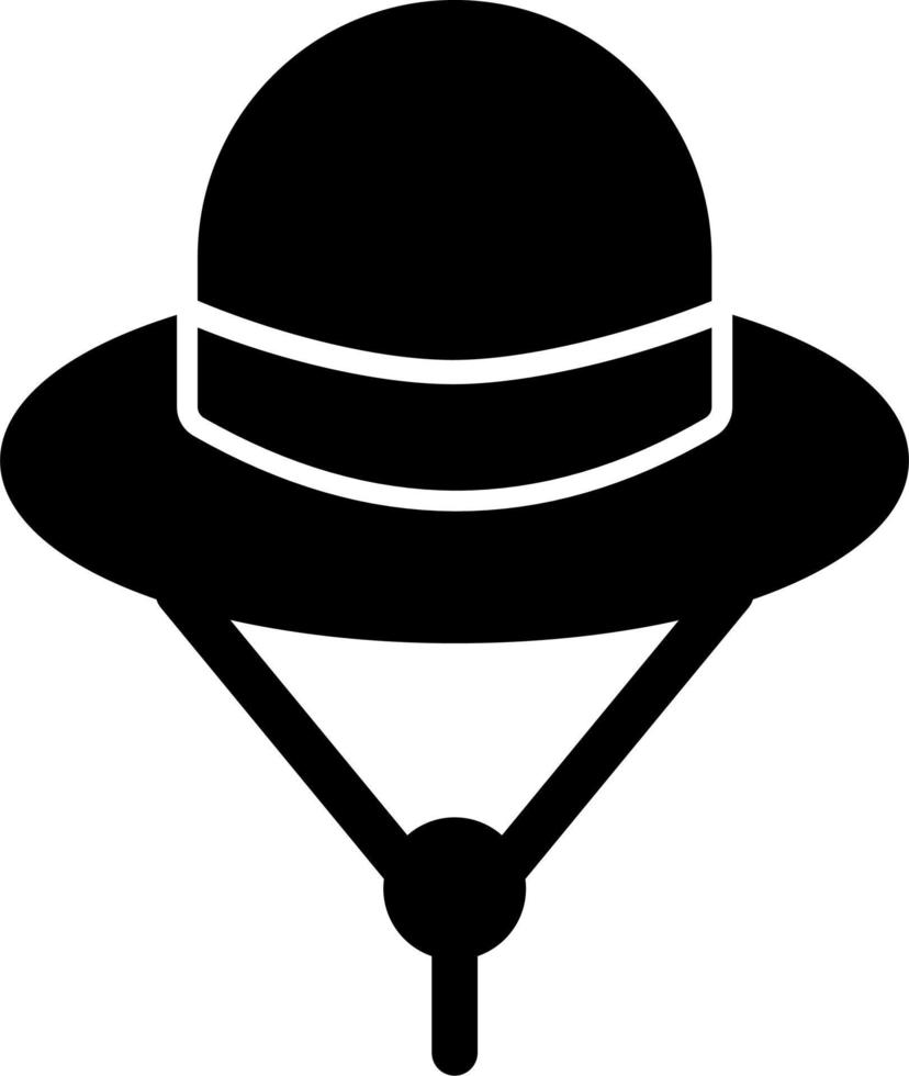 icono de vector de sombrero