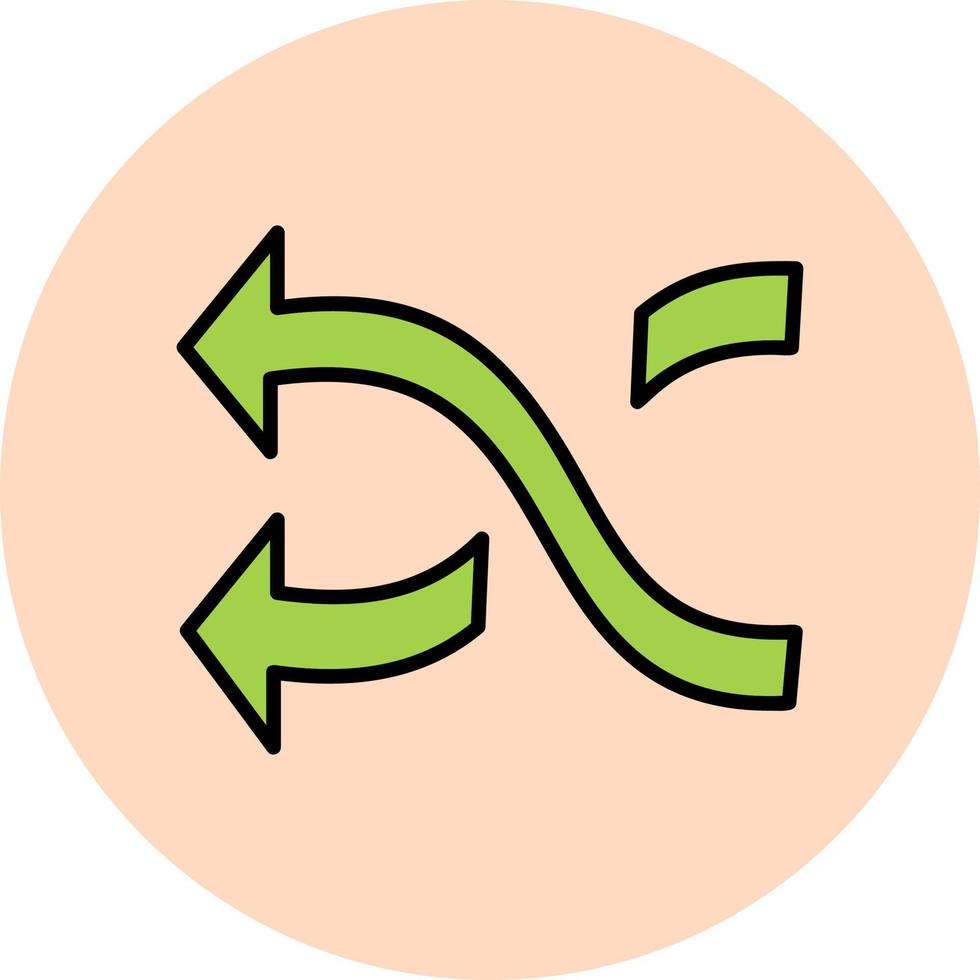 Shuffle Vector Icon