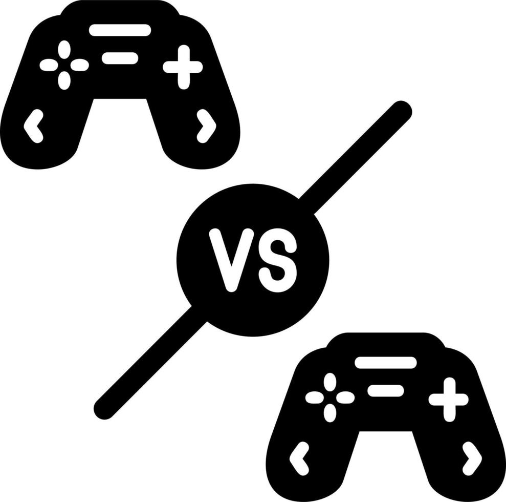 jugador vs jugador vector icono