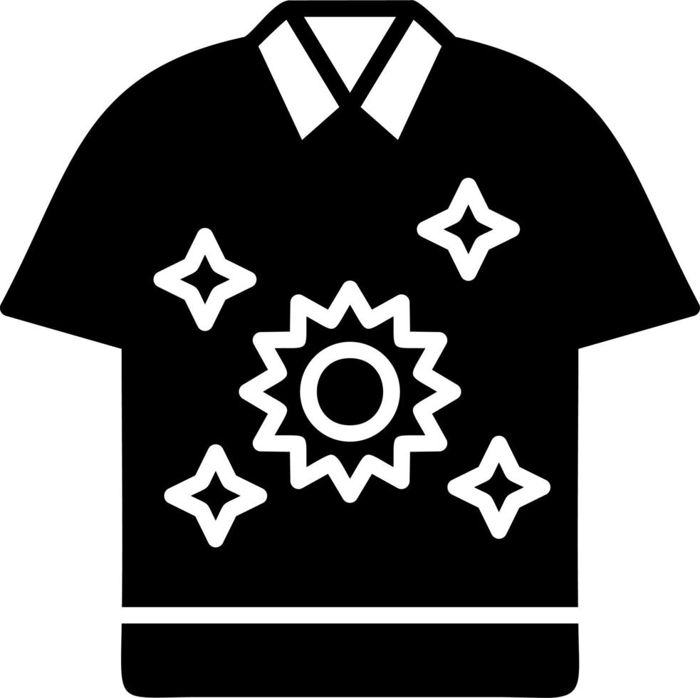 icono de vector de camiseta