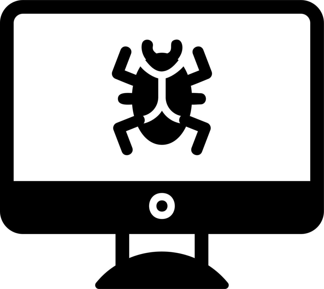 virus detective vector icono