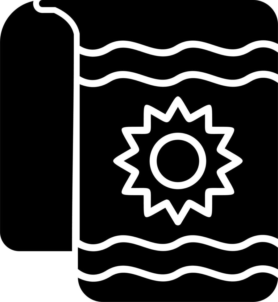 Beach Towel Vector Icon