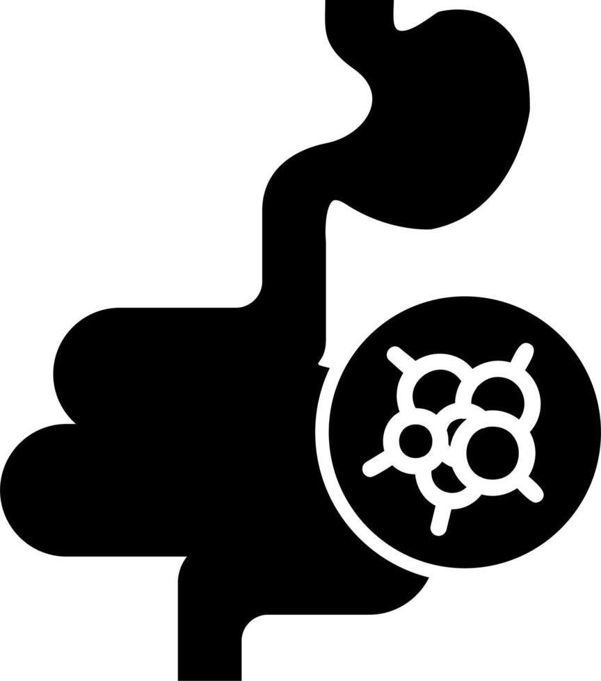 Intestines Cancer Vector Icon