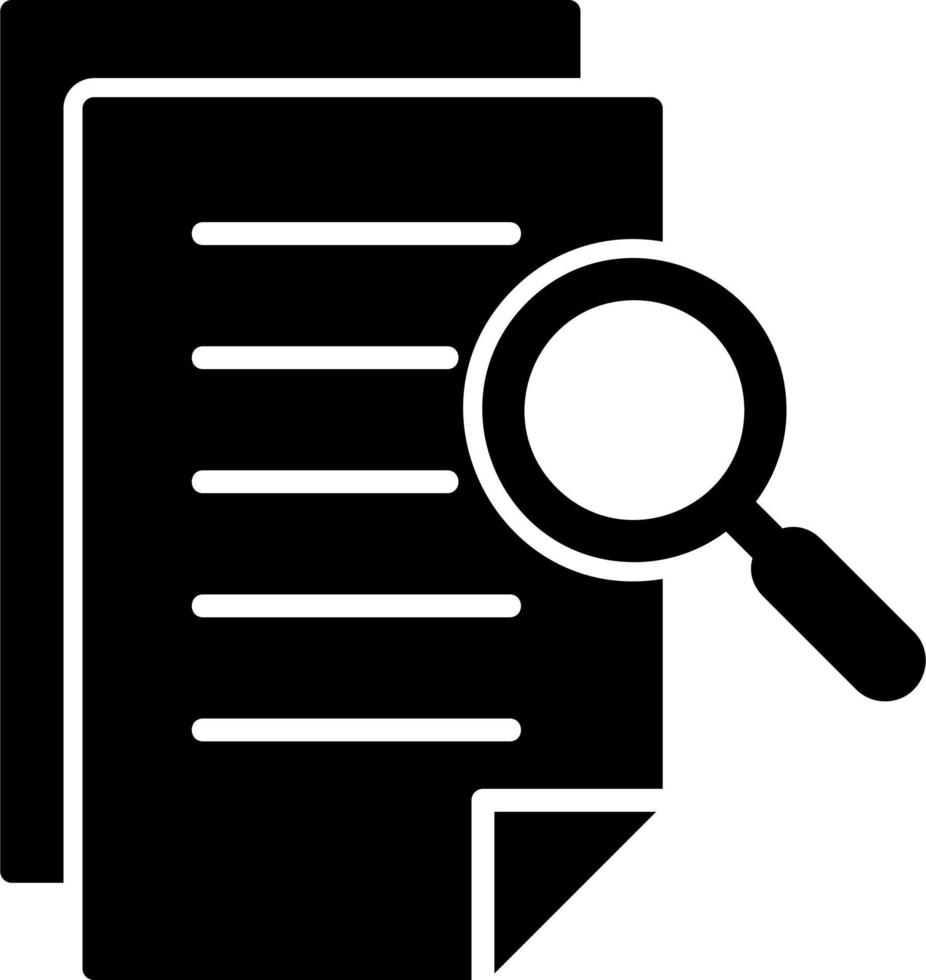 Paper Search Vector Icon