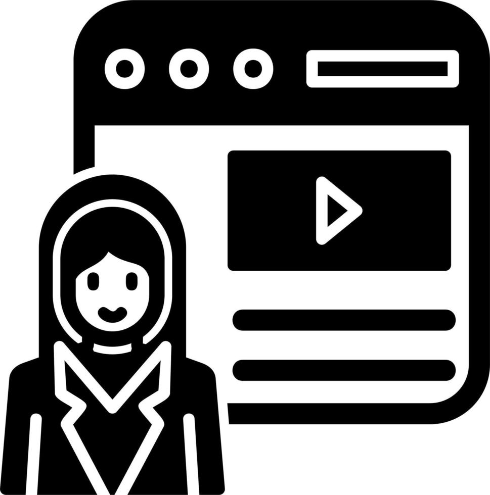 Blogger Vector Icon