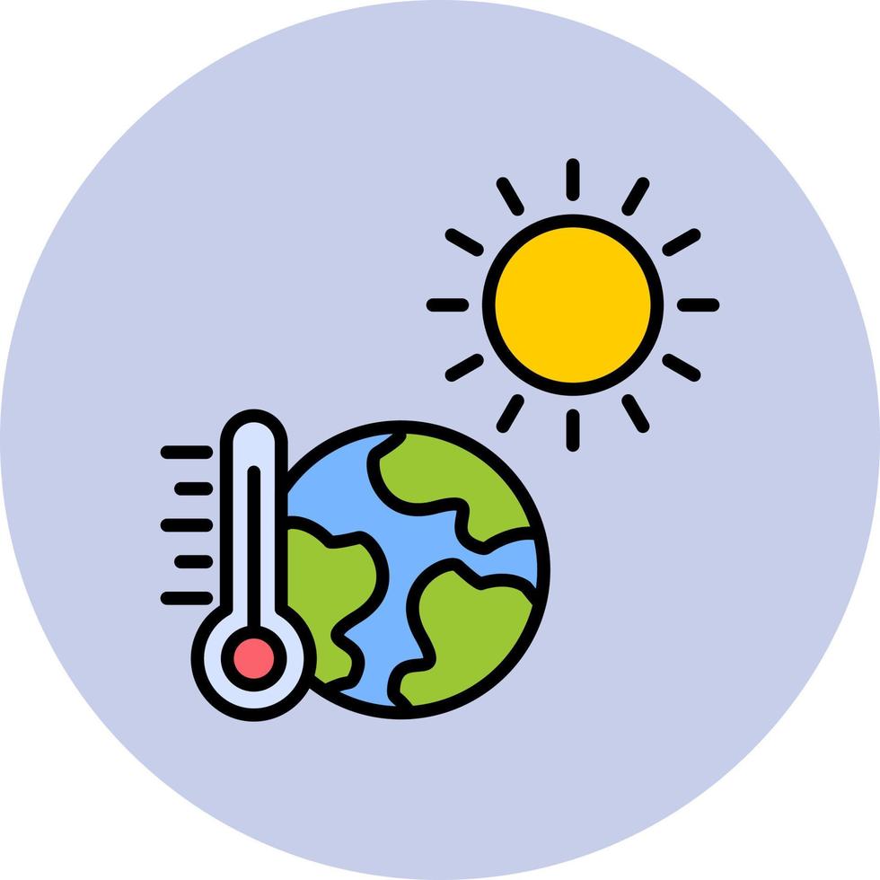 icono de vector de clima caliente