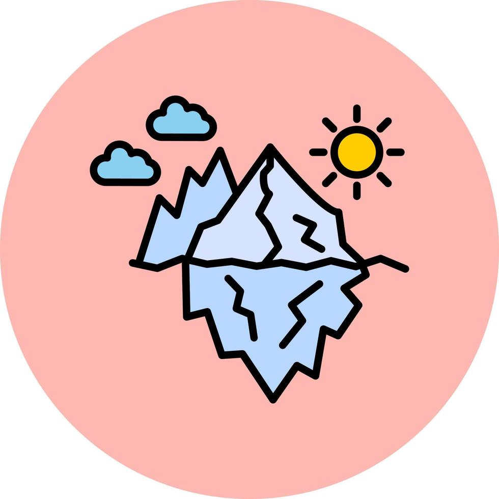 Glacier Vector Icon