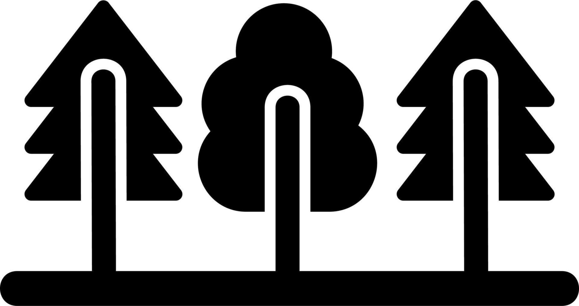icono de vector de bosque