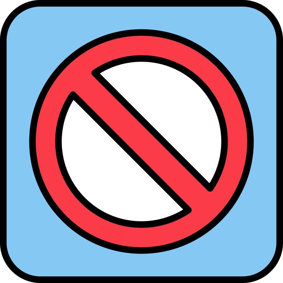 Prohibition Vector Icon