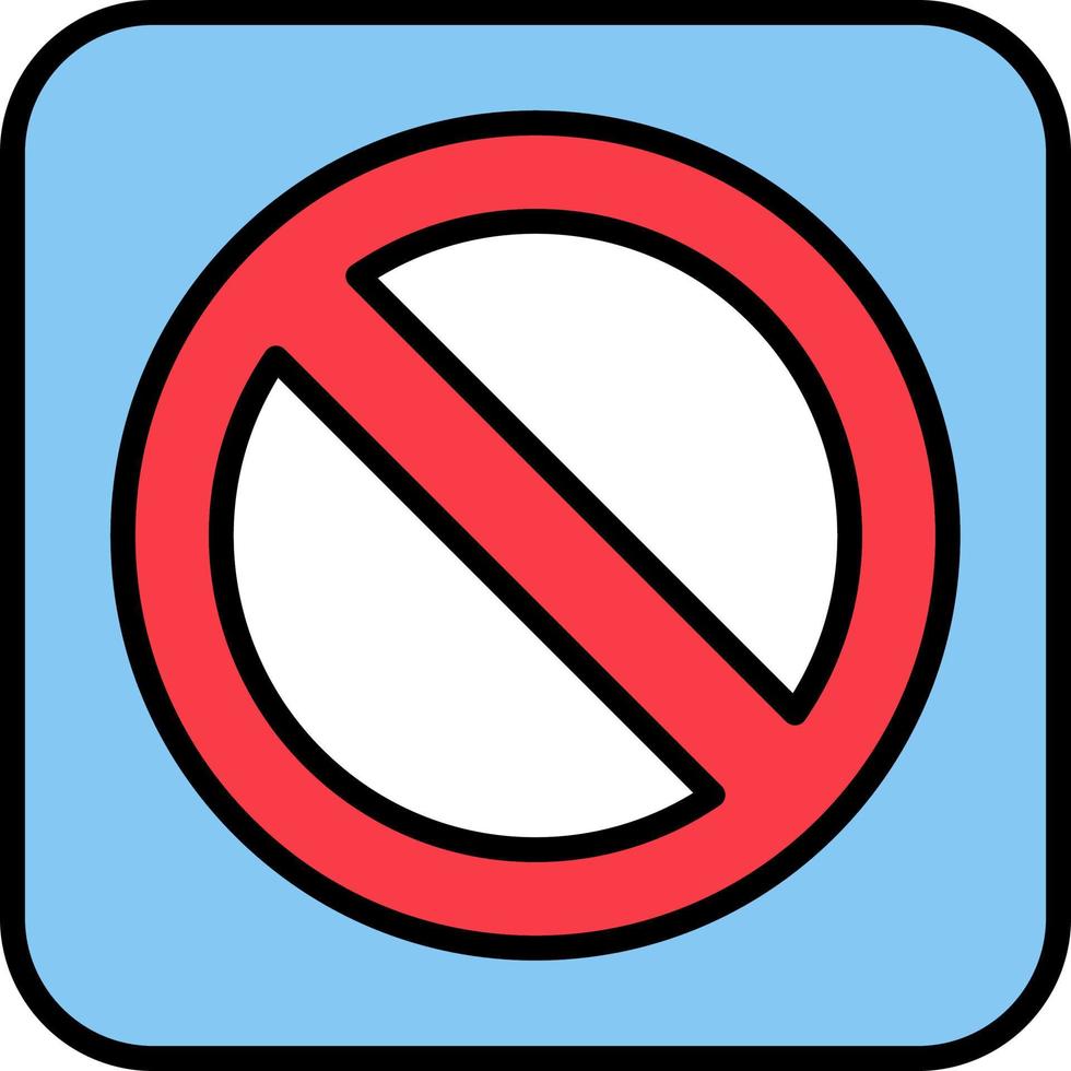 Prohibition Vector Icon