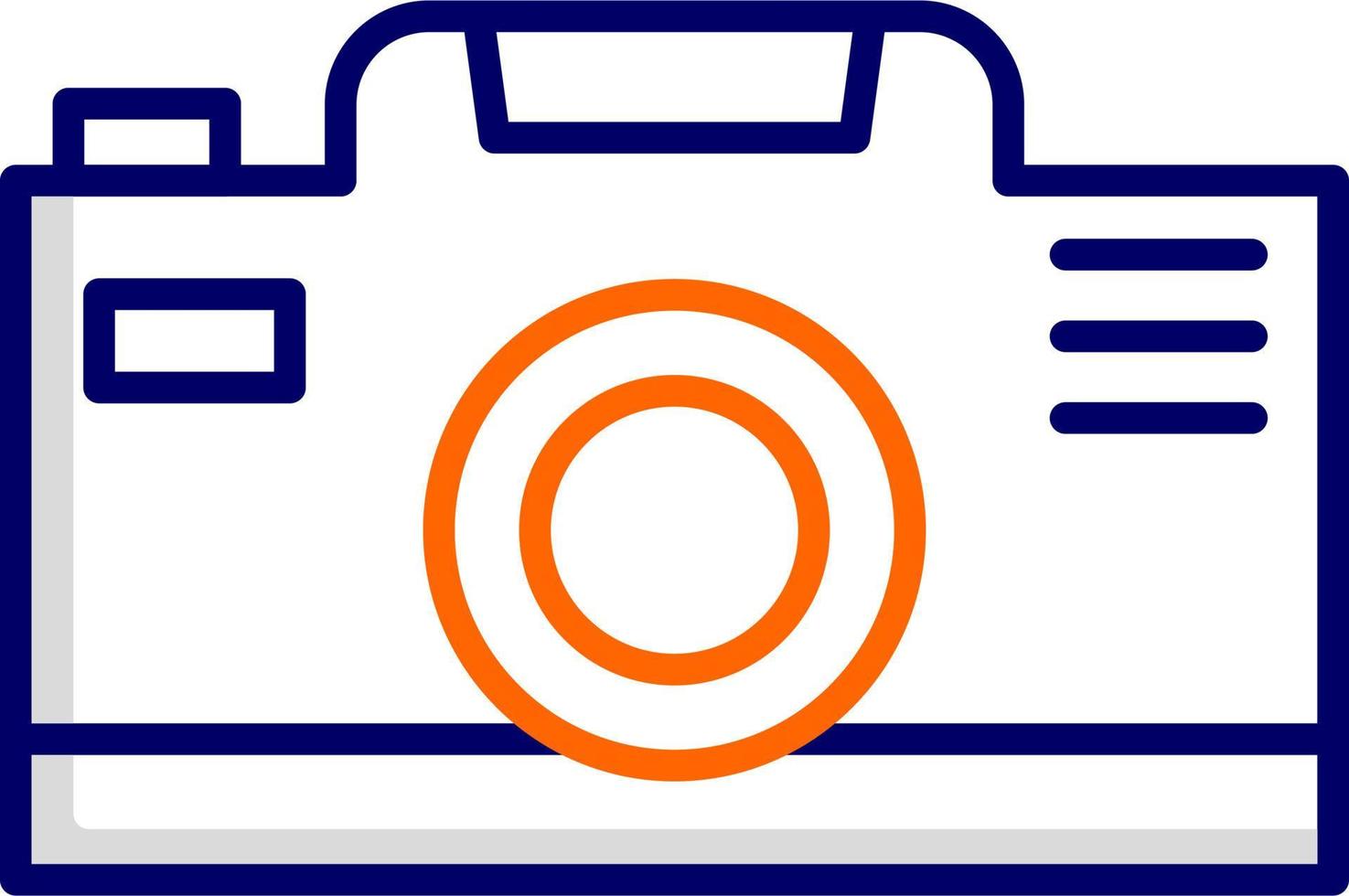 icono de vector de cámara de fotos