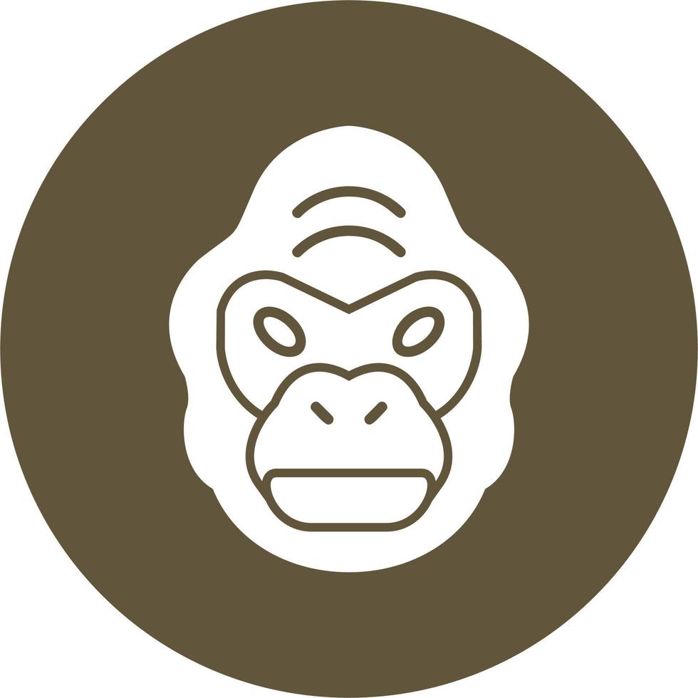 Gorilla Vector Icon