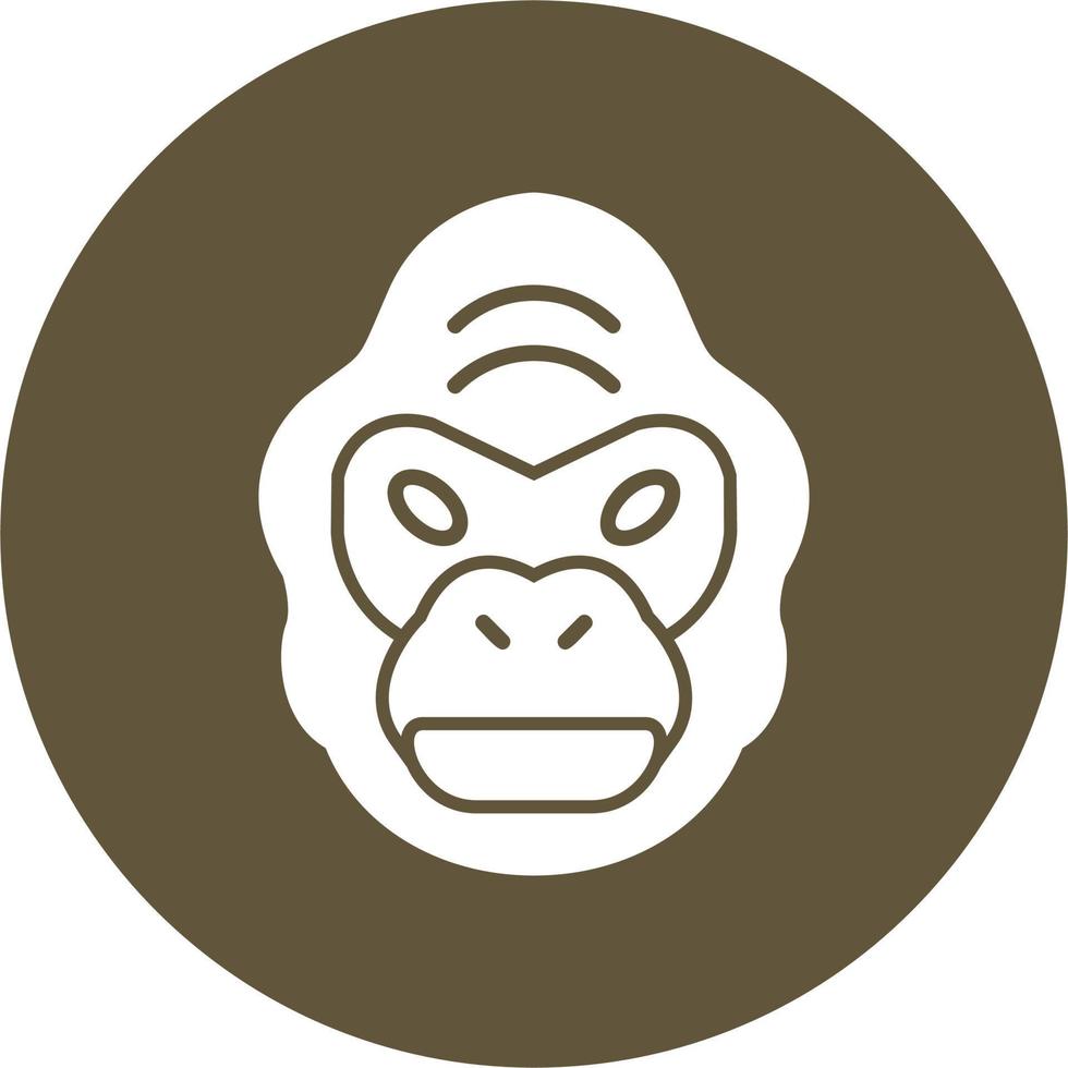 Gorilla Vector Icon