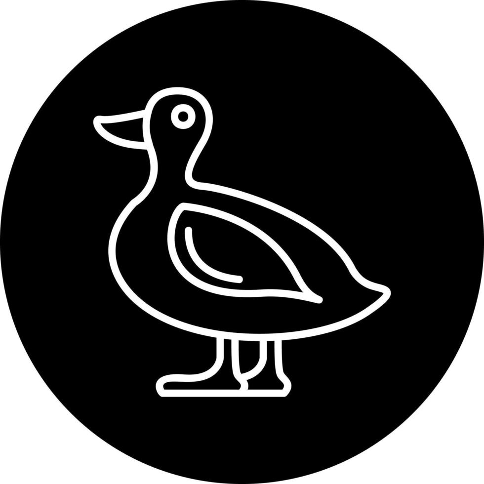 Pato vector icono