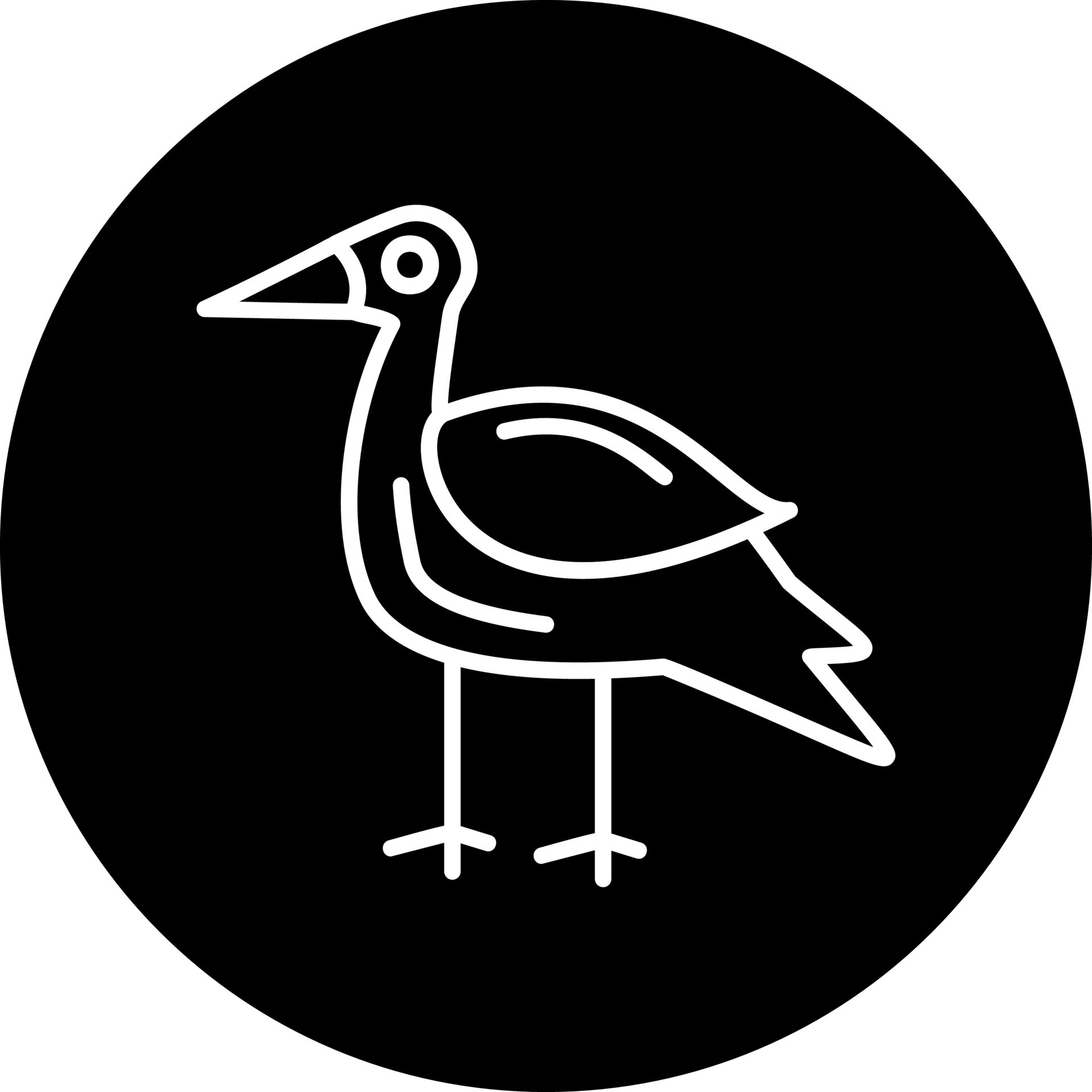 Heron Vector Icon 21067880 Vector Art at Vecteezy
