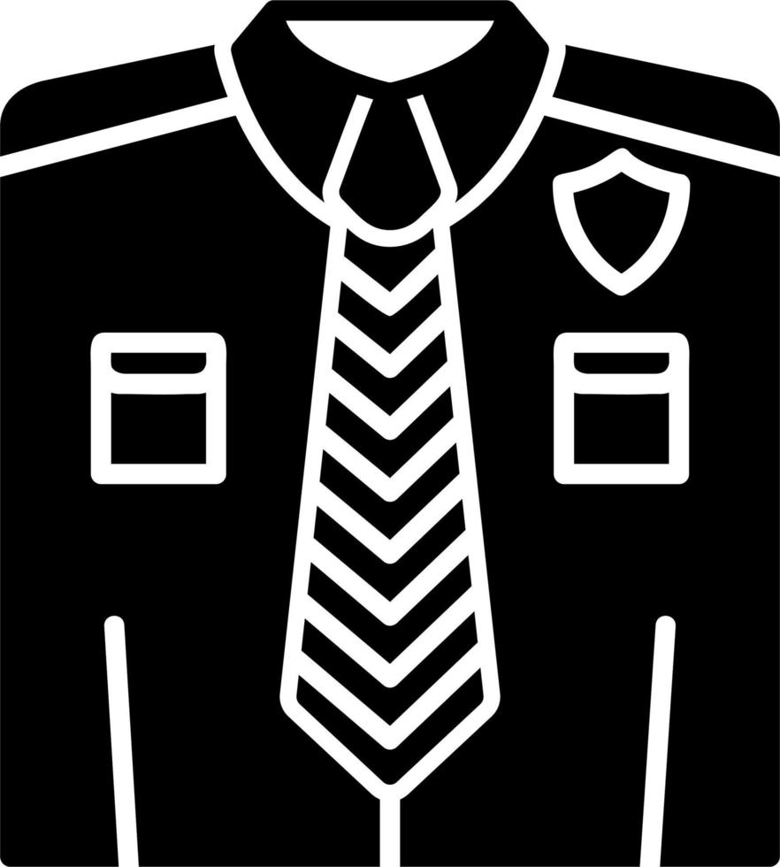 policía uniforme vector icono