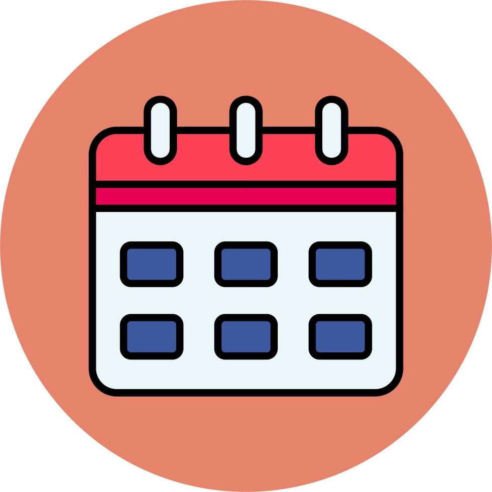 icono de vector de calendario