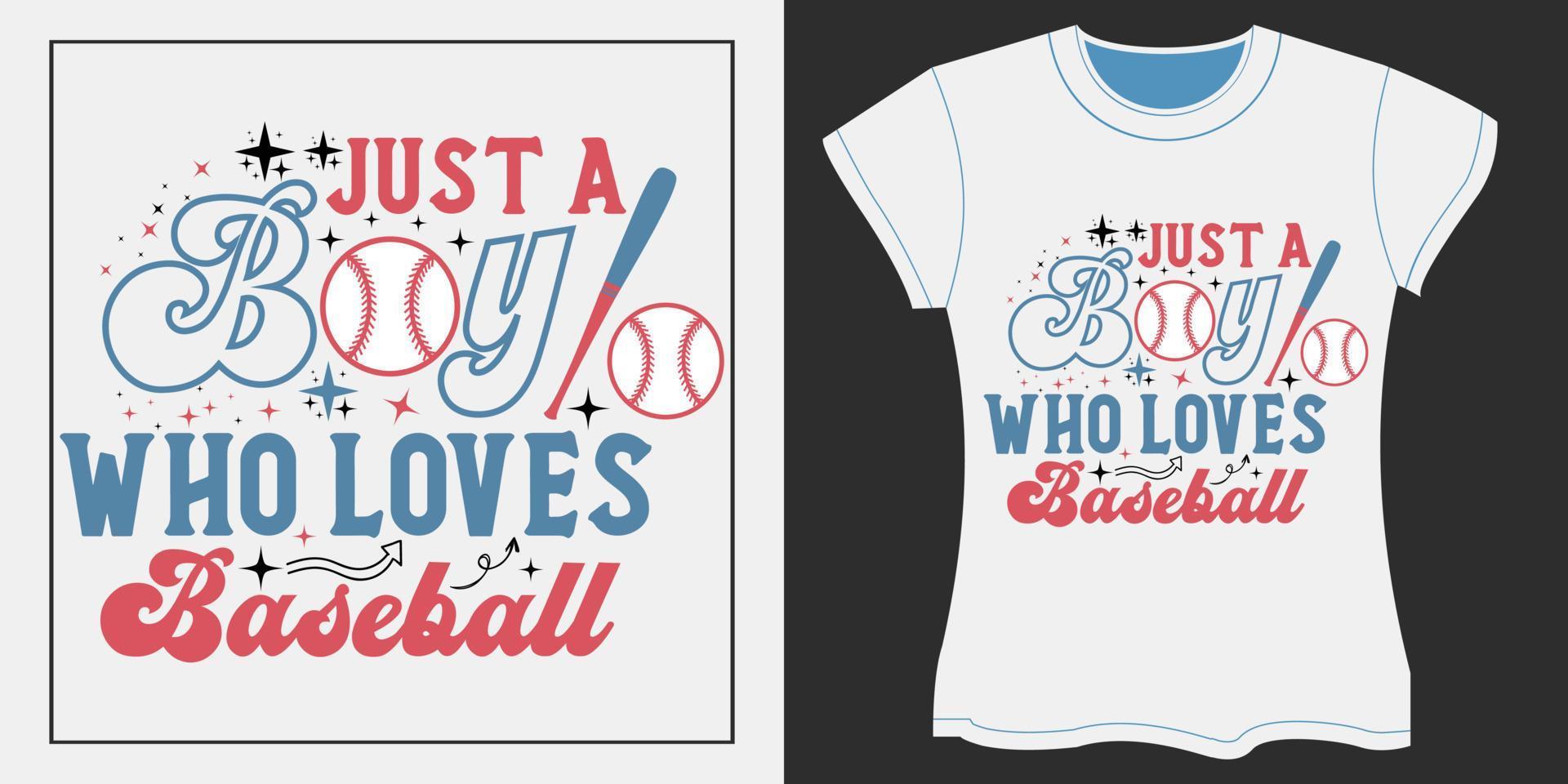 Baseball Sublimation Design. Just a boy who loves Baseball vector