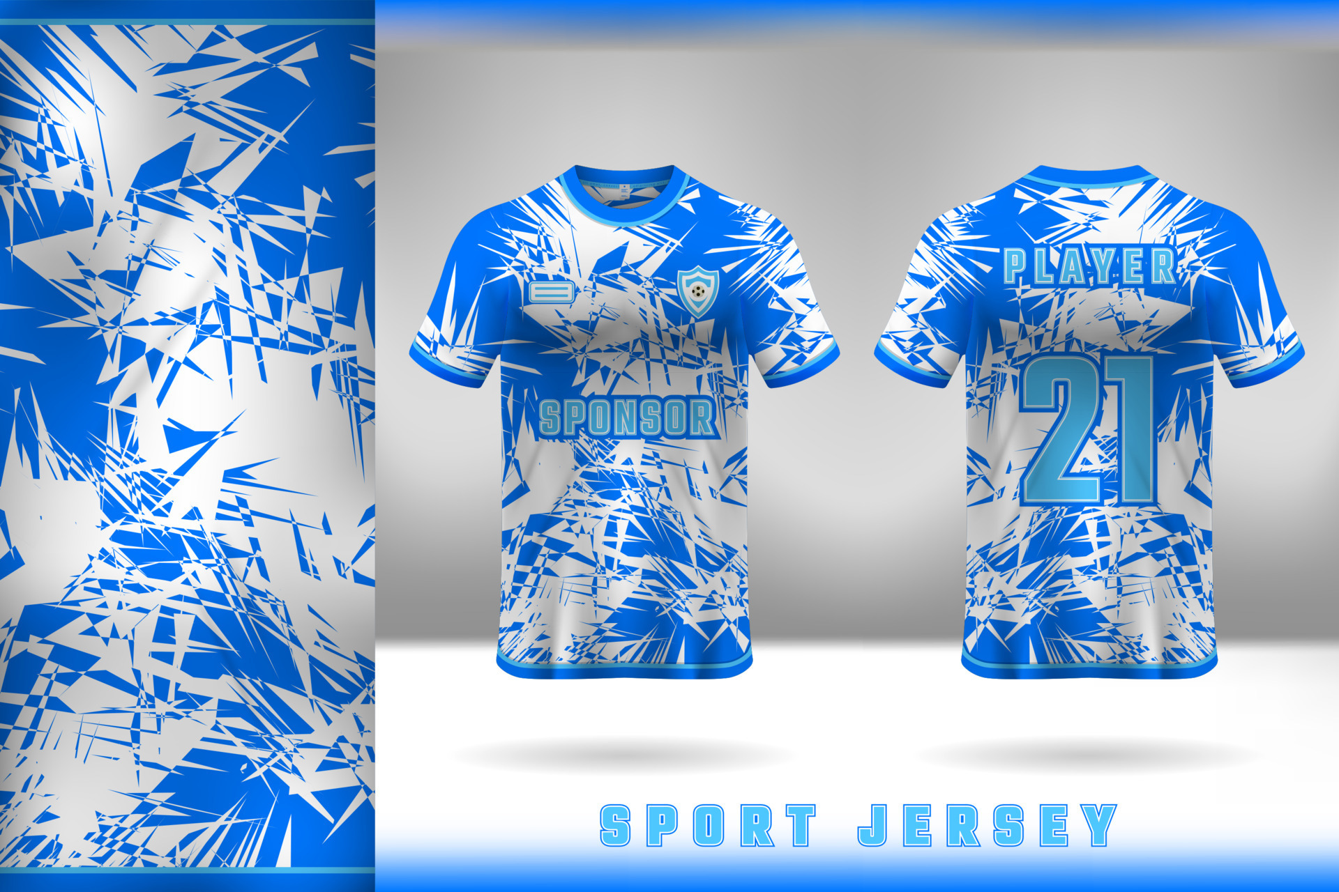 Sport jersey template design in blue and white 21069131 Vector Art at Sport jersey template design in blue and white 21069131 Vector Art at
