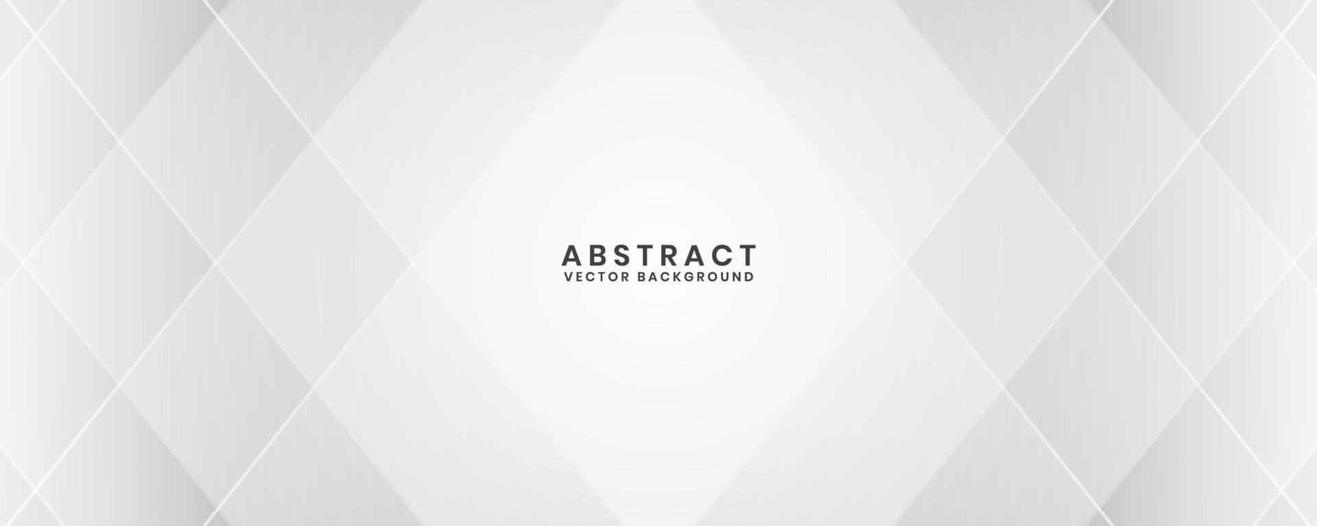 3D white geometric abstract background overlap layer on bright space with rhomb effect decoration. Graphic design element modern style concept for banner, flyer, card, cover, or brochure vector