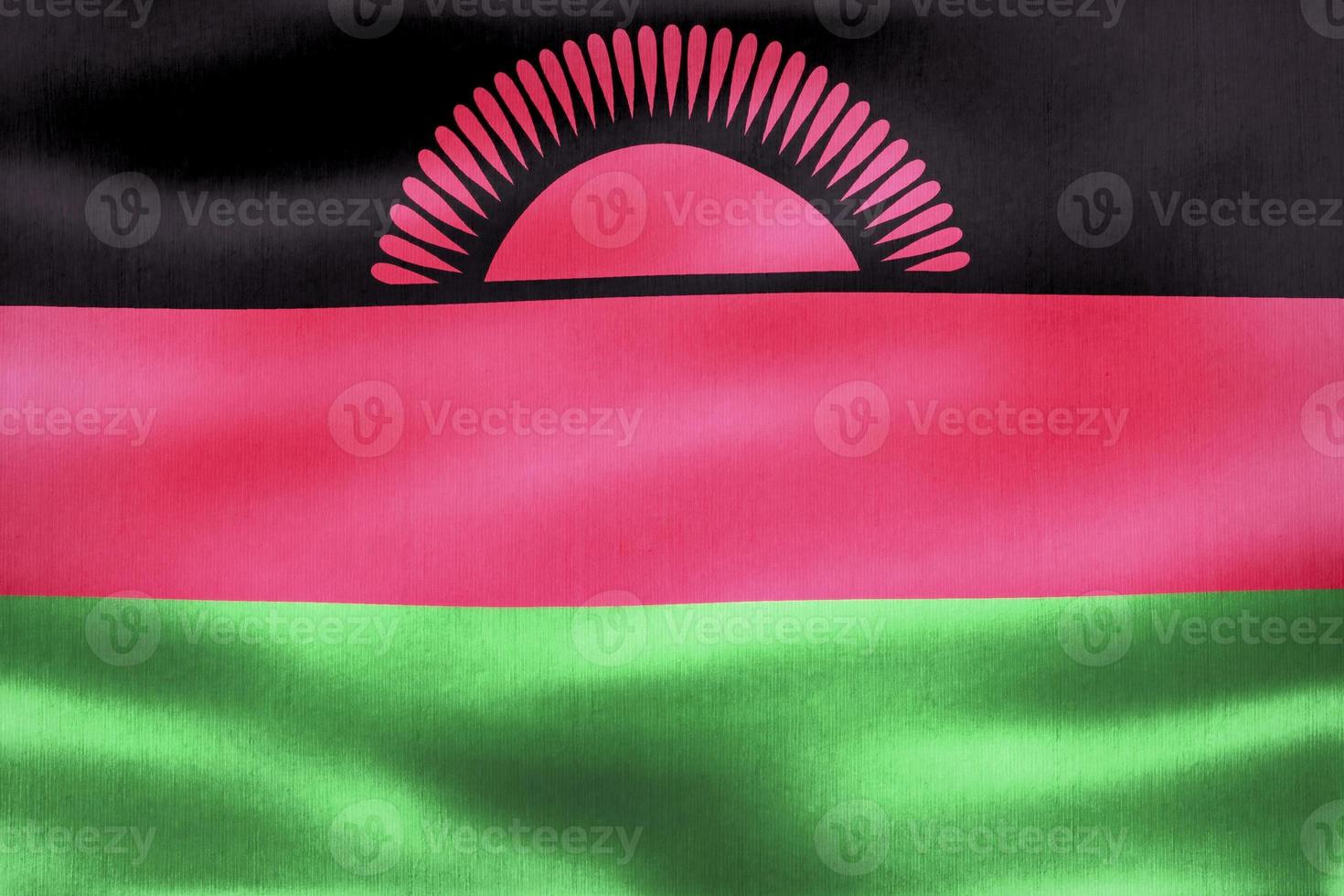 3D-Illustration of a Malawi flag - realistic waving fabric flag photo