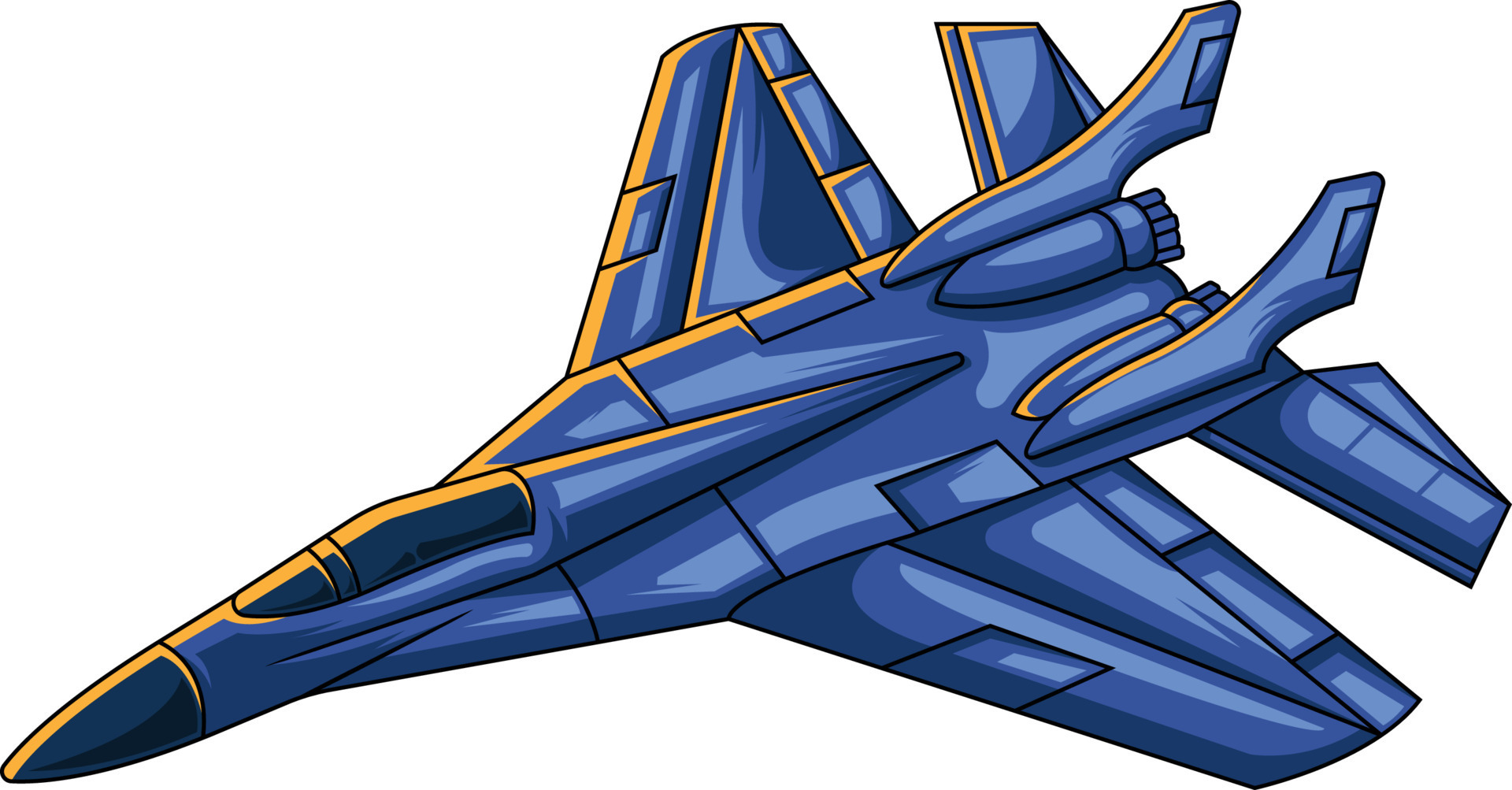 blue jet airplane clipart in blue color 21069453 Vector Art at Vecteezy