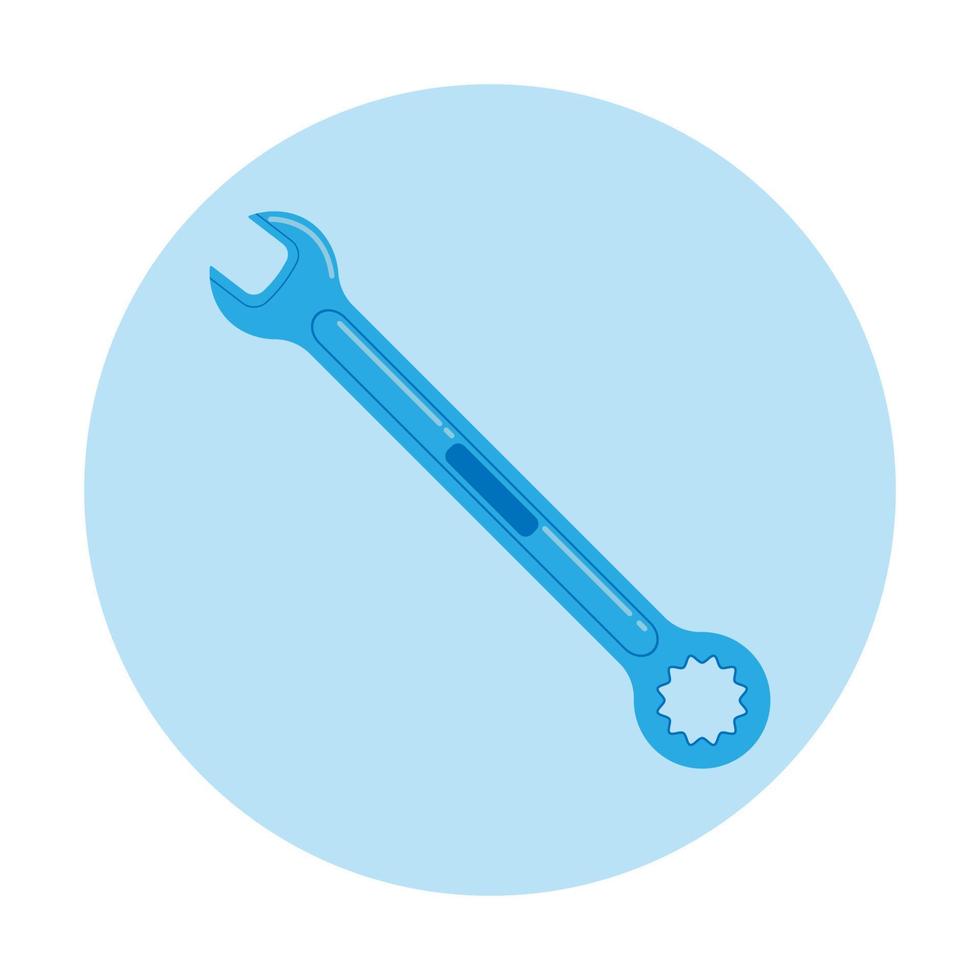 wrench vector suitable for repair tool icon, flat icon